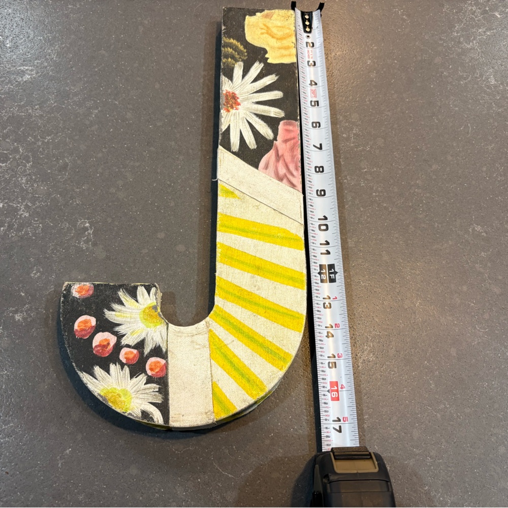 Anthropologie Black and Yellow Geometric Wall Hooks
